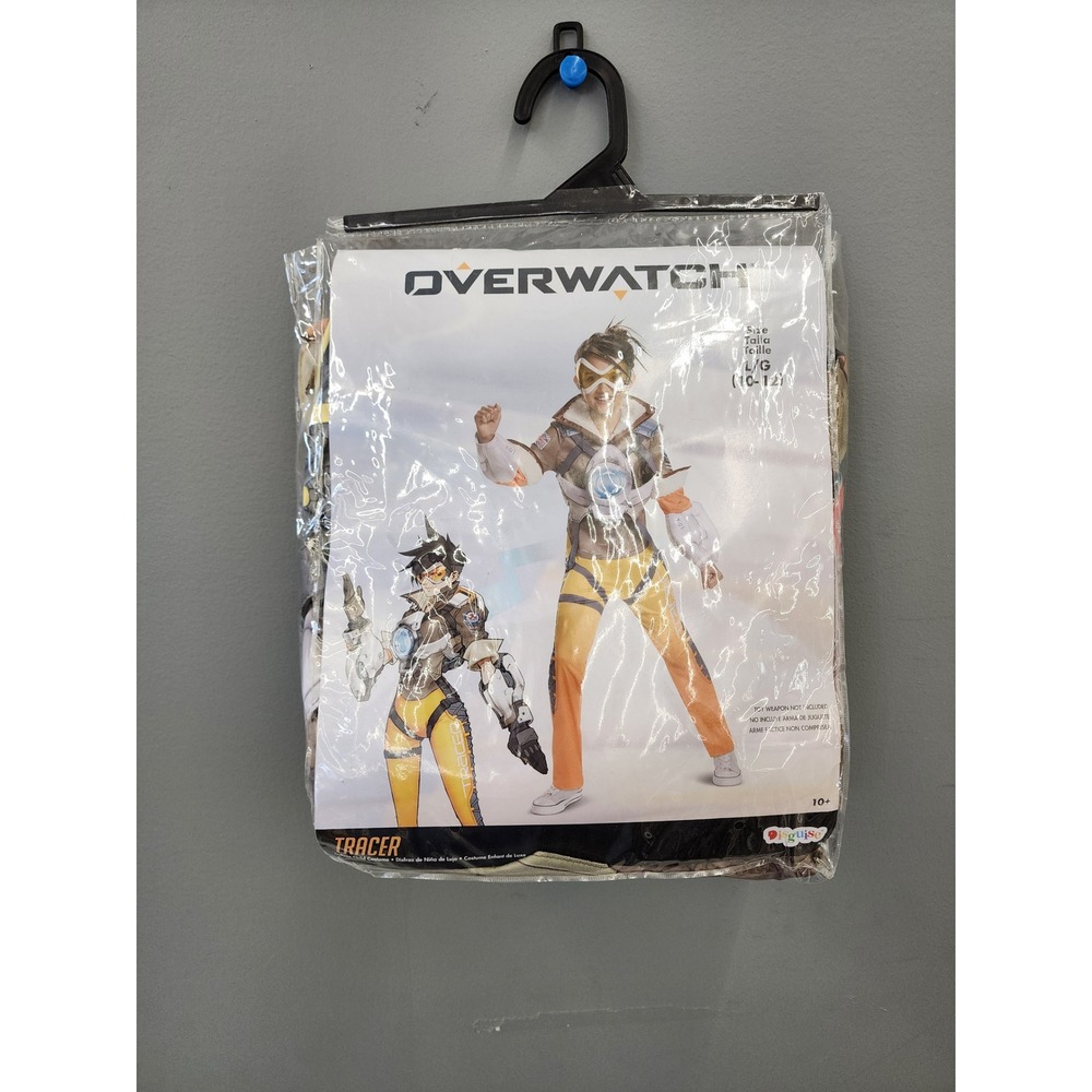 Disguise Girls Overwatch Tracer Costume Orange Polyester Casual Size Large